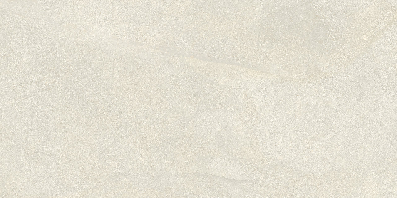 Pearl: Helle, cremefarbene Fliese mit subtiler, unregelmäßiger Textur.